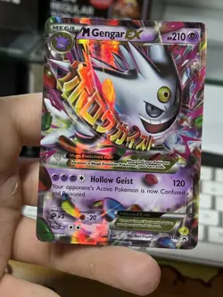 M Gengar EX XY166 Black Star Promo 2016 Holo Rare SHINY Pokemon Card TCG - Image 3