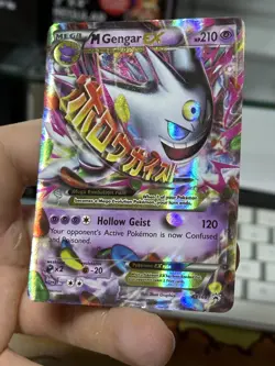 M Gengar EX XY166 Black Star Promo 2016 Holo Rare SHINY Pokemon Card TCG - Image 4