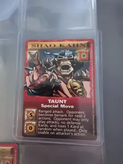 Mortal Kombat Trading Card Game Shao Kahn Special Move Taunt - Image 1