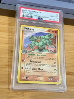 2004 Pokemon Ex HL Hidden Legends National Championships 9 Machamp PSA 8 NM-MT - Image 2