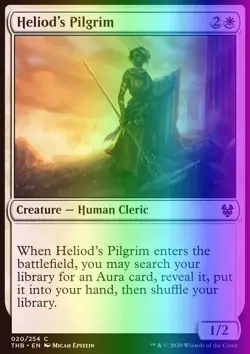 MTG Magic the Gathering Heliod's Pilgrim (20/412) Theros Beyond Death LP FOIL - Image 1
