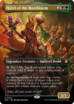Hazel of the Rootbloom (0002) FOIL - NM - Bloomburrow Commander - MTG - Image 1