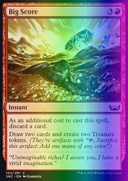 MTG Magic the Gathering Big Score (102/547) Streets of New Capenna LP FOIL - Image 1