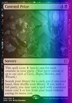 MTG Magic the Gathering Coveted Prize (95p/168) Zendikar Rising Promos LP FOIL - Image 1