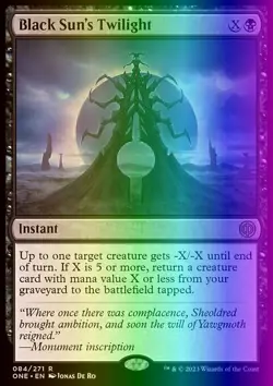 MTG Black Sun's Twilight (84/530) Phyrexia All Will Be One LP FOIL - Image 1