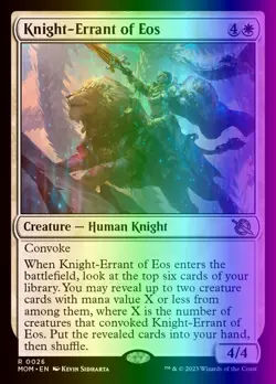 MTG Knight-Errant of Eos (26/548) March of the Machine LP FOIL - Image 1