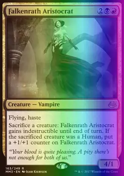 MTG Falkenrath Aristocrat (163/270) Modern Masters 2017 LP FOIL - Image 1