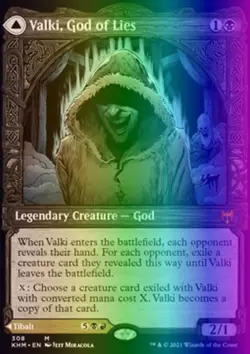 MTG Magic the Gathering Valki, God of Lies (308/551) Kaldheim NM FOIL - Image 1