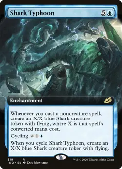 MTG Magic the Gathering Shark Typhoon (319/434) Ikoria Lair of Behemoths LP - Image 1