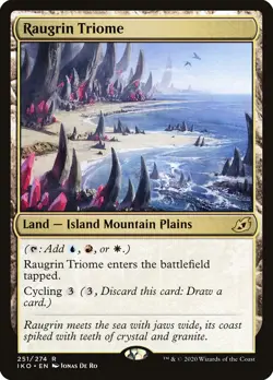 MTG Magic the Gathering Raugrin Triome (251/434) Ikoria Lair of Behemoths NM - Image 1