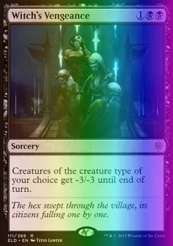 MTG Magic the Gathering Witch's Vengeance (111/533) Throne of Eldraine LP FOIL - Image 1
