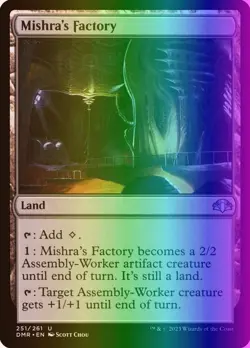 MTG Magic the Gathering Mishra's Factory (251/521) Dominaria Remastered LP FOIL - Image 1