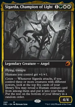 MTG Sigarda, Champion of Light (240/633) Innistrad Double Feature NM - Image 1