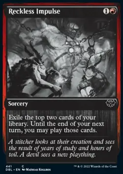 MTG Magic the Gathering Reckless Impulse (441/633) Innistrad Double Feature LP - Image 1