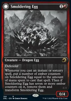 MTG Magic the Gathering Smoldering Egg (159/633) Innistrad Double Feature NM - Image 1