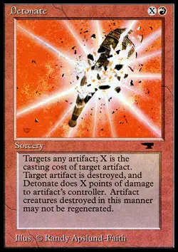 MTG Magic the Gathering Detonate (24/101) Antiquities MP - Image 1