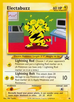 Pokemon Electabuzz (46/53) Wizards Black Star Promos LP - Image 1