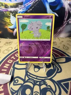 Espurr Rev Reverse Holo SM Burning Shadows Pokemon TCG 59/147 - Image 1