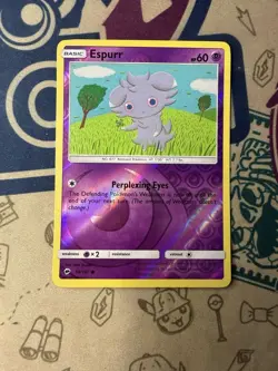 Espurr Rev Reverse Holo SM Burning Shadows Pokemon TCG 59/147 - Image 3