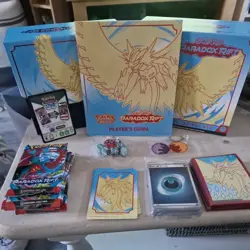 Paradox Rift ETB Blue Roaring Moon Pokemon TCG Open Read description - Image 1
