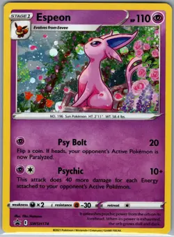 Espeon SWSH174 Holo SWSH: Sword & Shield Promo - Pokemon Card - NM - Image 1