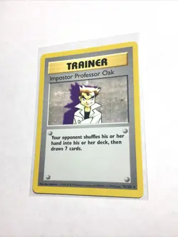 IMPOSTOR PROFESSOR OAK - 73/102 - Base Set SHADOWLESS - Pokemon Card - EXC - Image 1