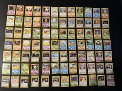 84 Card Vintage Pokemon Card Lot Base Set Jungle Fossil Base Set 2 Rocket - Image 1