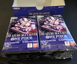 17x One Piece Card TCG OP-14 Sleeved Booster Packs Lot English DEAD PACKS Azure - Image 2