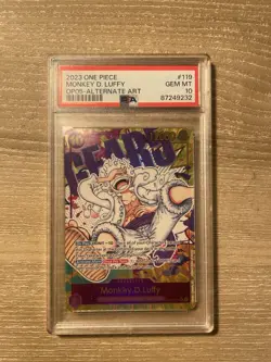 Monkey.D.Luffy OP05-119 Alternate Art Secret Rare Foil PSA 10 - Image 1