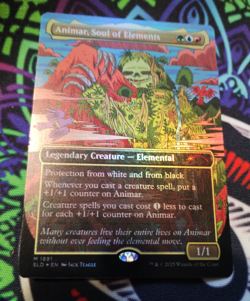 BORDERLESS FOIL Animar, Soul of Elements - SLD - NM - MTG - Magic: The Gathering - Image 1