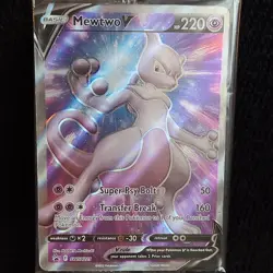 SEALED Mewtwo V SWSH229 Black Star Promo Full Art Holo Pokemon GO TCG 2022 NM - Image 2
