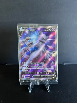 SEALED Mewtwo V SWSH229 Black Star Promo Full Art Holo Pokemon GO TCG 2022 NM - Image 1