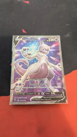 SEALED Mewtwo V SWSH229 Black Star Promo Full Art Holo Pokemon GO TCG 2022 NM - Image 1