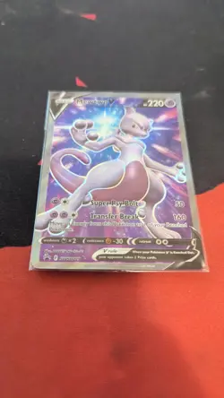 SEALED Mewtwo V SWSH229 Black Star Promo Full Art Holo Pokemon GO TCG 2022 NM - Image 3