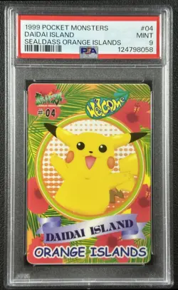 DAIDAI ISLAND PSA 9 1999 POCKET MONSTERS POKEMON #04 SEALDASS ORANGE ISLANDS 058 - Image 1