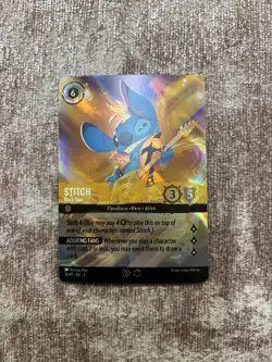 Disney Lorcana Stitch - Rock Star (Store Championship) 30/P1 Promo Enchanted 🔥 - Image 1