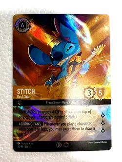 Disney Lorcana Stitch - Rock Star (Store Championship) 30/P1 Promo Enchanted 🔥 - Image 3