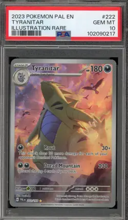 Pokemon Tyranitar Paldea Evolved Illustration Rare #222 PSA 10 Gem Mint - Image 1