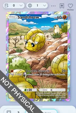 Pokemon TCG Pocket - Sandshrew 1⭐, Fantastical Parade, English - Image 1