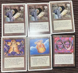 Mtg artifacts lot- 6 cards- The rack, Bosium Strip, Kormus Bell, Library Leng 3x - Image 2