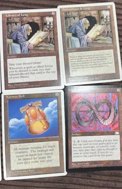 Mtg artifacts lot- 6 cards- The rack, Bosium Strip, Kormus Bell, Library Leng 3x - Image 3