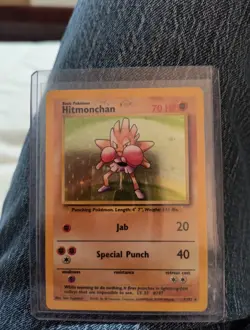 Hitmonchan 008/130 Base Set 2 Holo Mint Condition Pokemon Card - Original Owner - Image 1