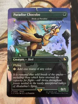 Foil Paradise Chocobo Birds of Paradise (Borderless) #483 MTG Final Fantasy - NM - Image 1
