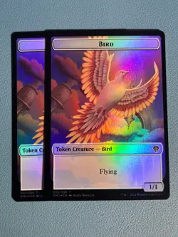 MTG Bird (002) // Beast Double-sided Token Foil x2 DMU NM - Image 1