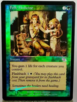 Magic - MTG - Folk Medicine FOIL Judgment - Common - Instant - NM - Image 1