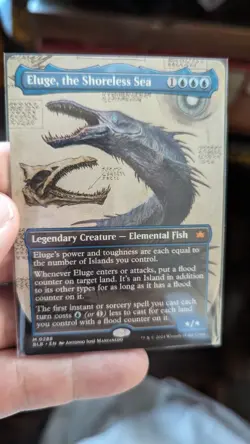 1x SHOWCASE Eluga The Shoreless Sea NM - BLB Magic MTG Elemental x1 - Image 1
