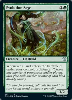 MTG - EVOLUTION SAGE - Zendikar Rising Commander (U) - Image 1
