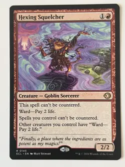 Hexing Squelcher Lorwyn Eclipsed Regular Magic The Gathering MTG Near Mint NM - Image 1