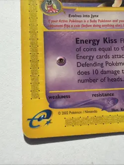 Smoochum 61/147 Aquapolis Pokemon Uncommon Regular E Reader Vintage - Image 3