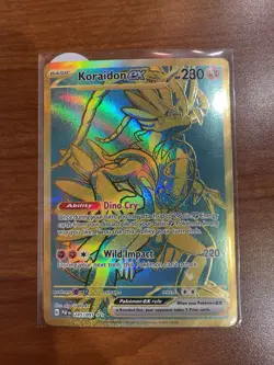 Koraidon ex 245/091 Pokemon TCG Paldean Fates Secret Rare Gold PAF EN tlb - Image 1
